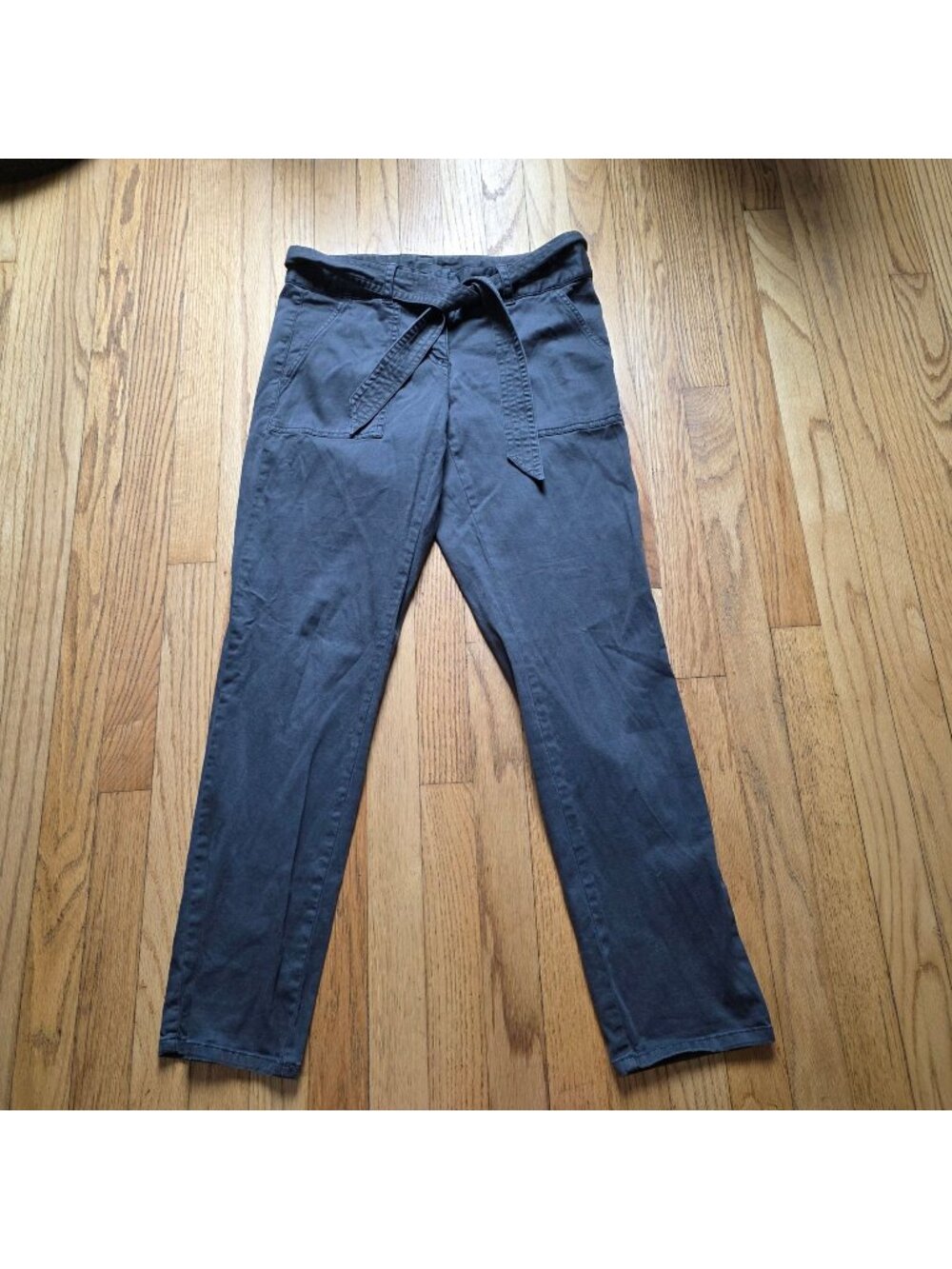 Ann Taylor Loft Black Tie-Waist Casual Pants Size L
